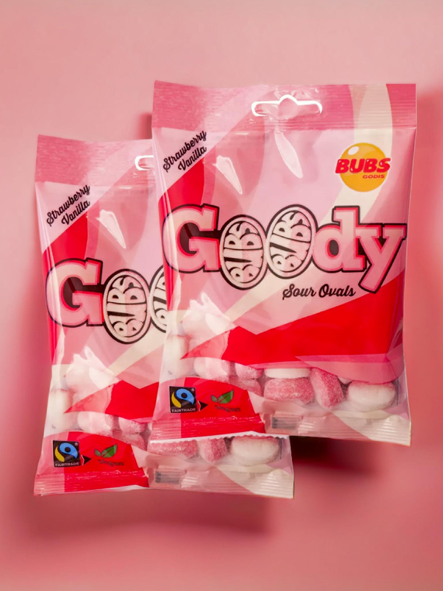 Bubs Sour Strawberry & Vanilla Ovals x2